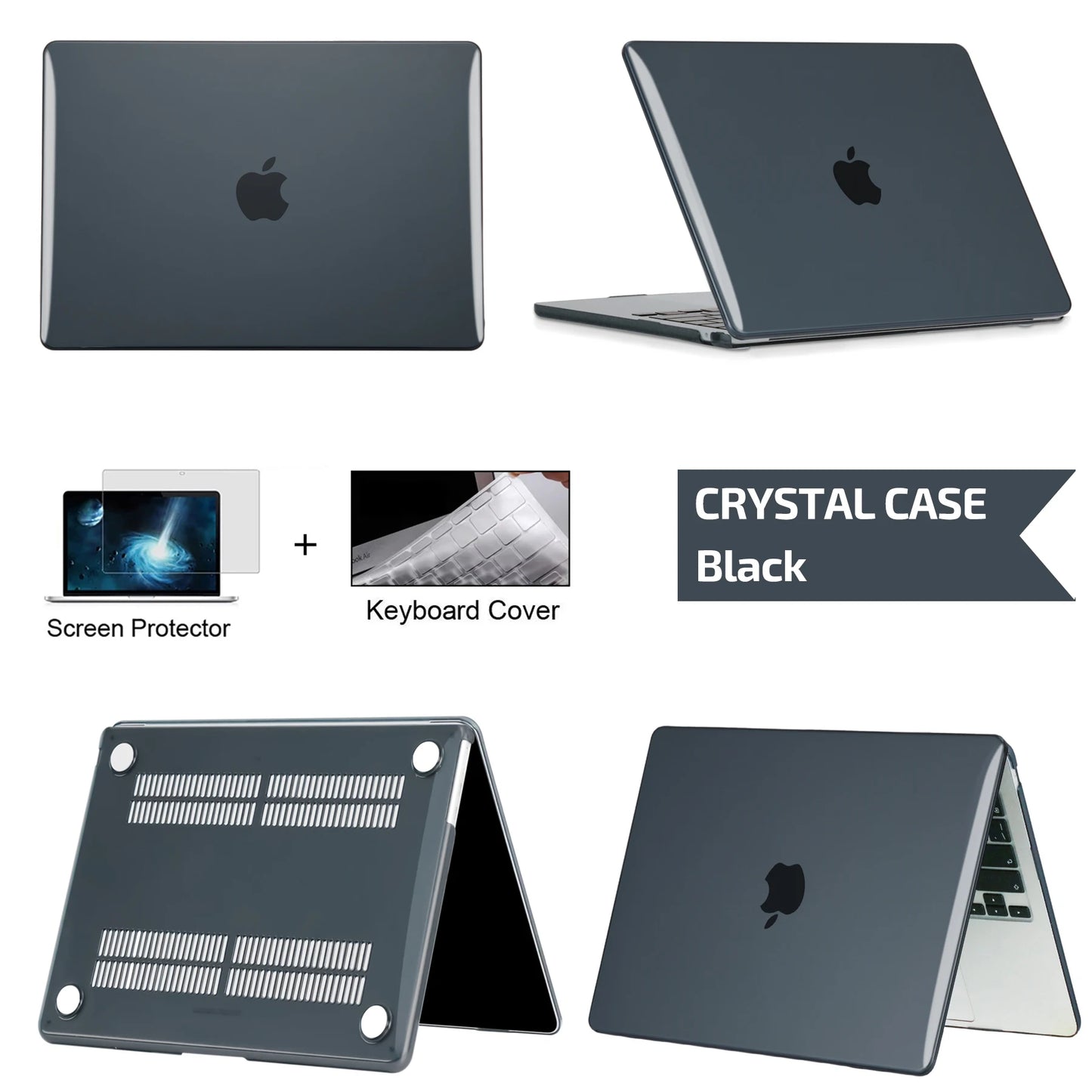 Macbook Case Black/White/Green