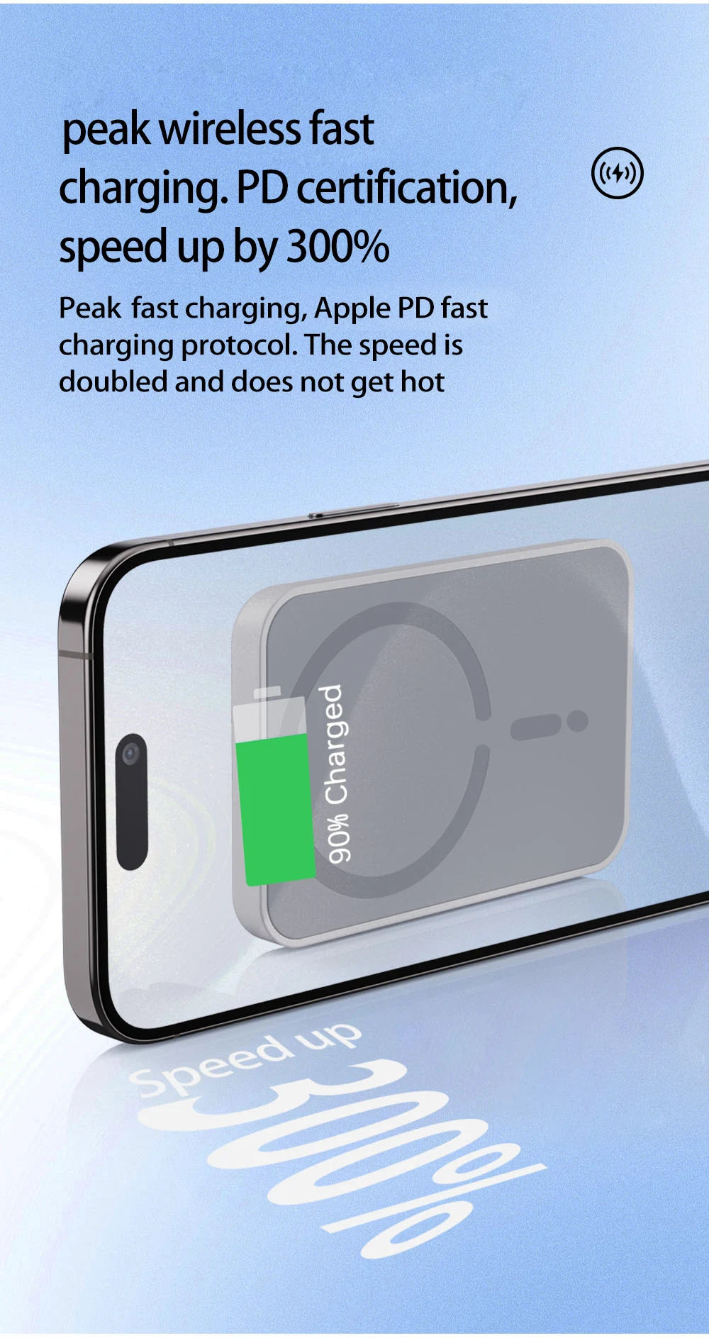 15W Magnetic Charger iPhone 11 12 13 14 15 16 Pro Max Se