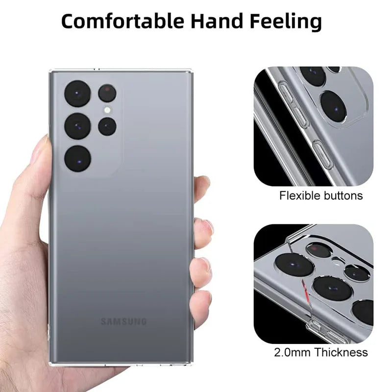 Protective case for Samsung A53 A13 A52 A12 A54 A23 A32 A55 A52S S24 S22 S21 S23 Ultra S20 FE Galaxy Note 20Ultra