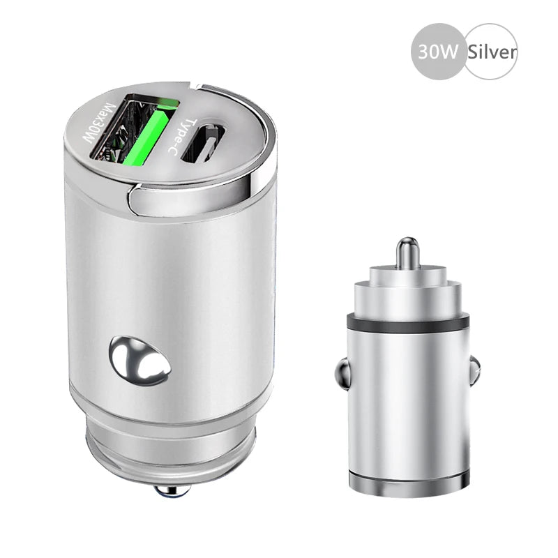 100W Ultra Fast Car Charger - USB & Type-C