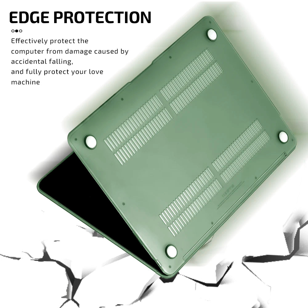Macbook Case Black/White/Green