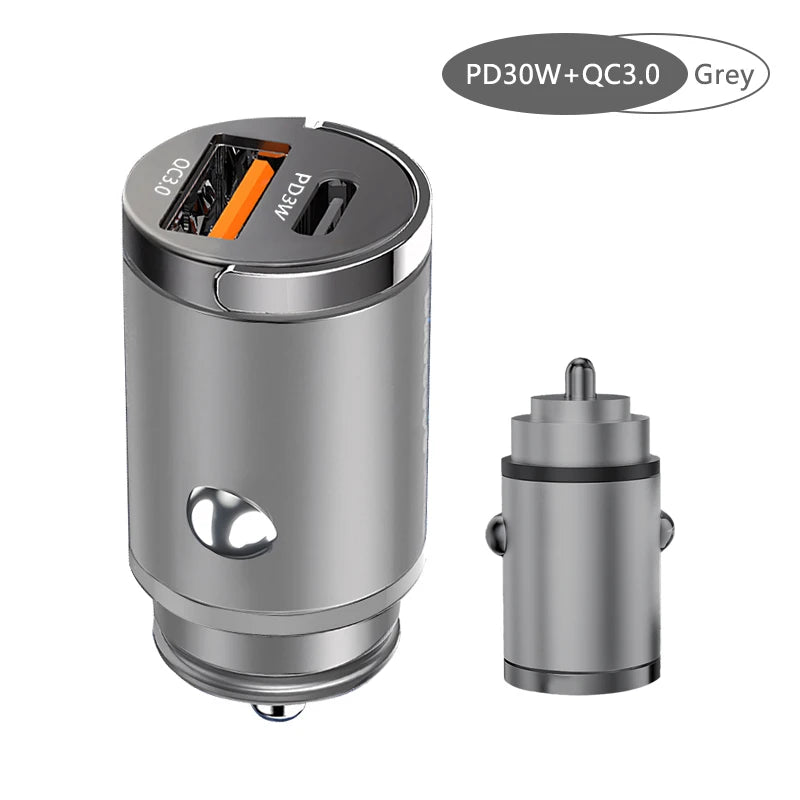 100W Ultra Fast Car Charger - USB & Type-C