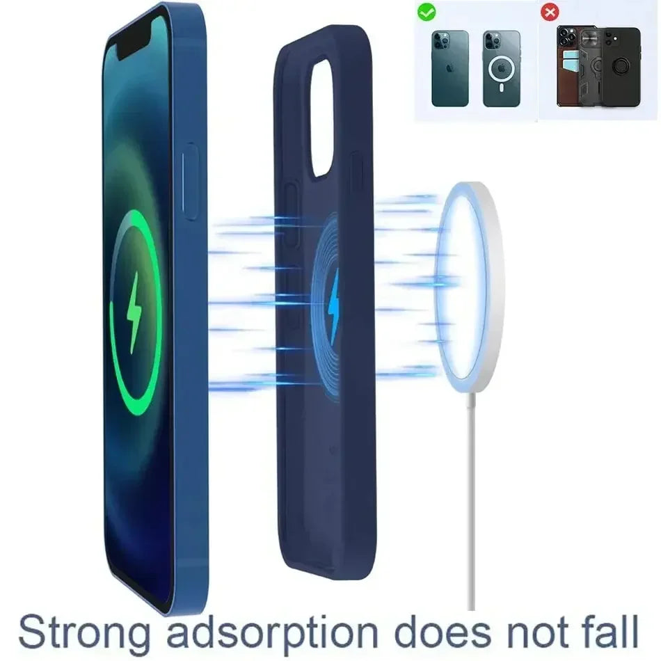 Fast Magnetic Charger for iPhone XR X XS MAX 11 12 13 14 15 16 Pro Max Mini Airpods