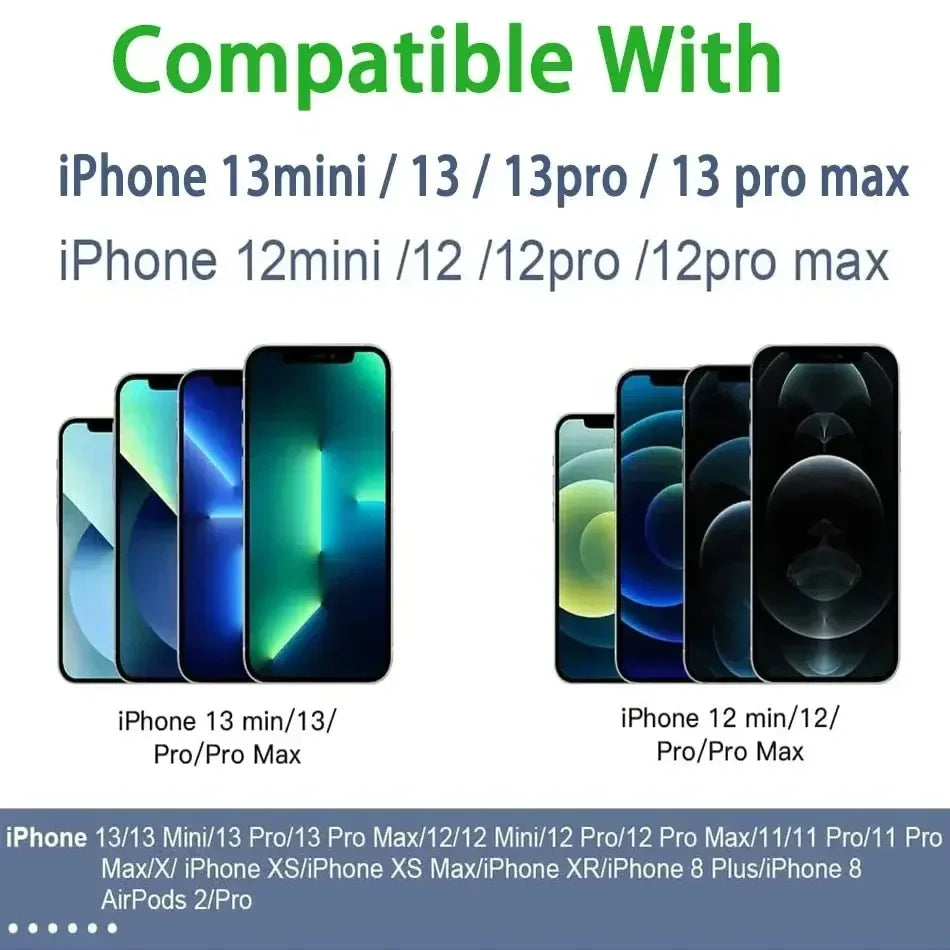 Fast Magnetic Charger for iPhone XR X XS MAX 11 12 13 14 15 16 Pro Max Mini Airpods