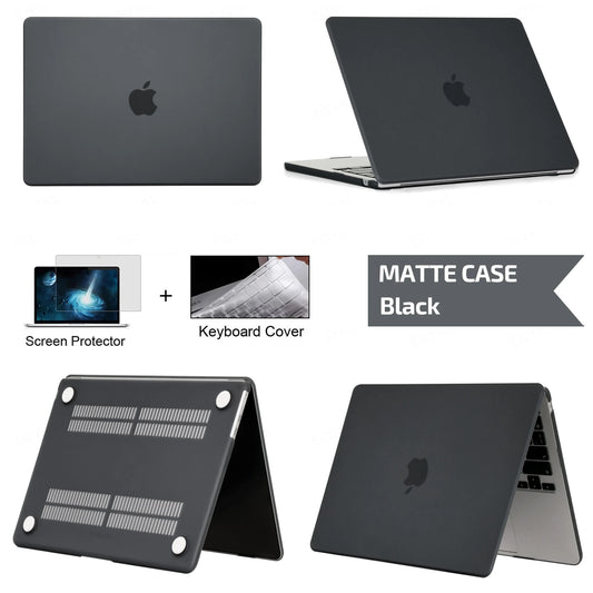 Coque de protection pour Macbook Noir/Blanc/Vert